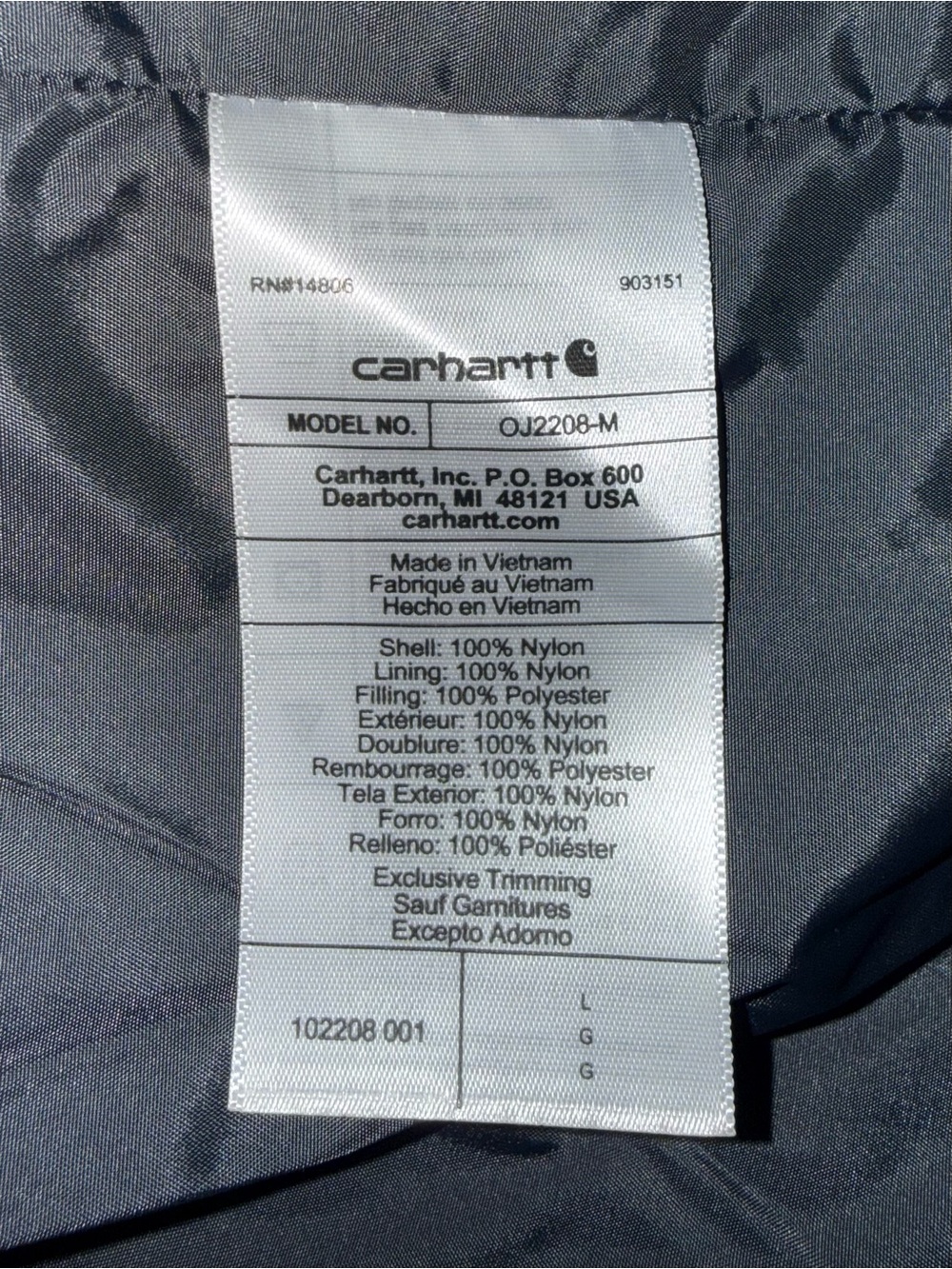 Carhartt Men's Rain Defender Gilliam Jacket - Picture 4 of 4